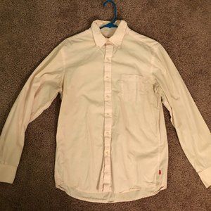 Pink Medium Izod Slim Fit Button Down Shirt